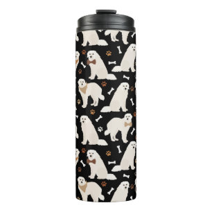 Great Pyrenees Paws and Bones Thermal Tumbler