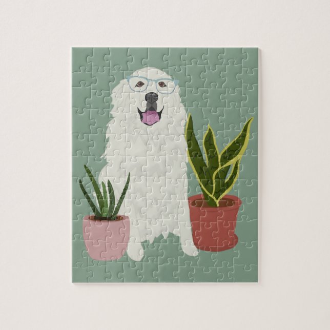 Great Pyrenees Plants  Jigsaw Puzzle (Vertical)