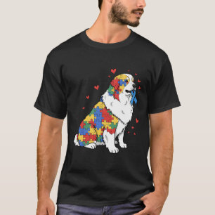 Great Pyrenees Puzzle Autism Awareness Autistic Wo T-Shirt