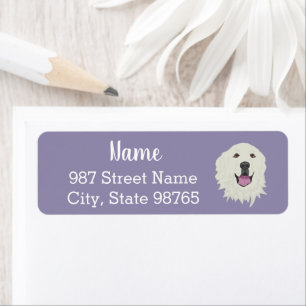 Great Pyrenees Return Address Label