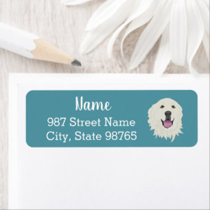 Great Pyrenees  Return Address Label