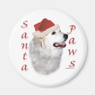 Great Pyrenees Santa Paws Magnet
