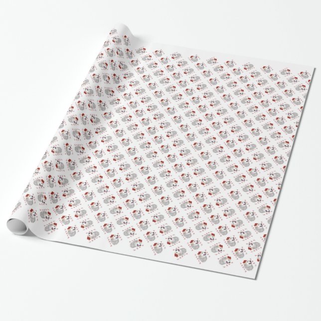 Great Pyrenees Santa Paws Wrapping Paper (Unrolled)