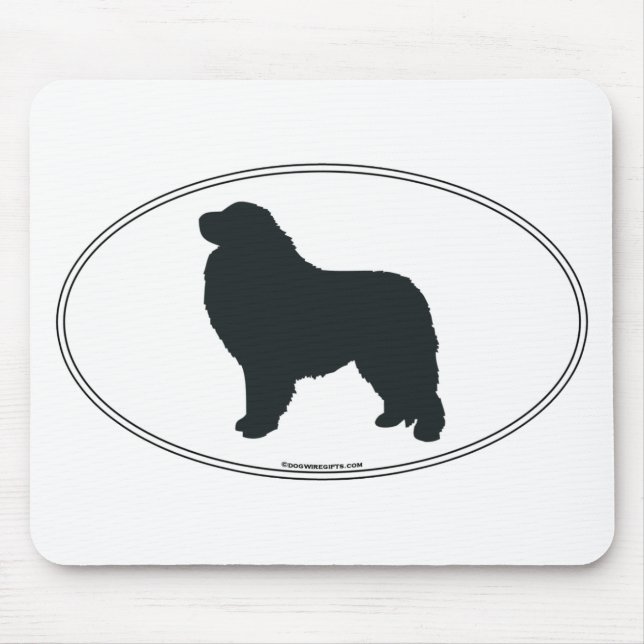 Great Pyrenees Silhouette Mouse Pad (Front)