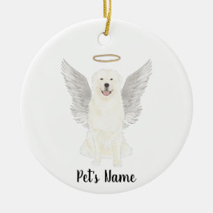 Great Pyrenees Sympathy Memorial Ceramic Ornament