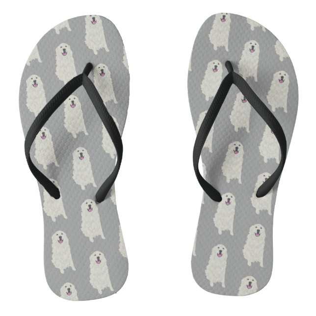 Great Pyrenees Thongs (Footbed)