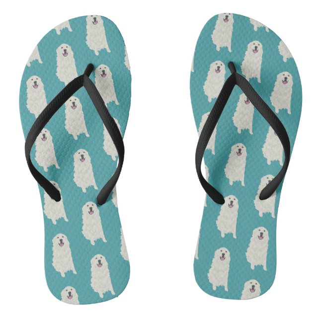 Great Pyrenees Thongs (Footbed)