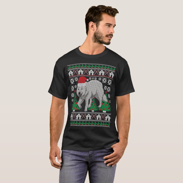 Great Pyrenees Ugly Christmas Sweater Holiday (Front Full)