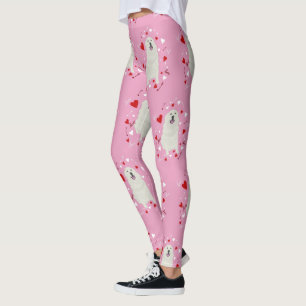 Great Pyrenees Valentines Day  Leggings