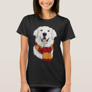 Great Pyrenees Wearing a Scarf T-Shirt
