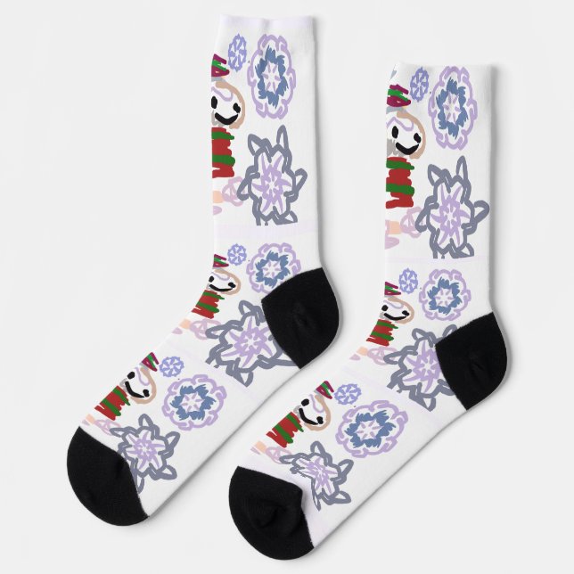Great Pyrenees winter  Socks (Left)