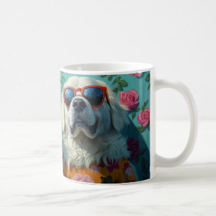 Great Pyrenees  With Heart Roses Valentine's Day Coffee Mug