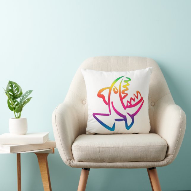 great rainbow shark cushion (Chair)