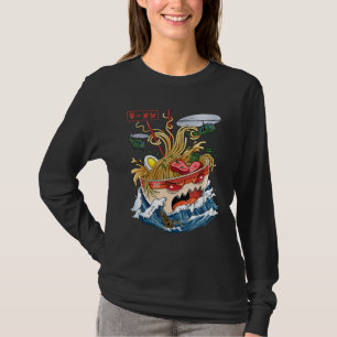 Great Ramen of Kanagawa Japanese Food Kaiju Ramen T-Shirt