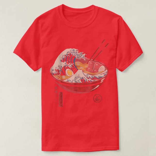 Great Ramen Wave  T-Shirt (Design Front)