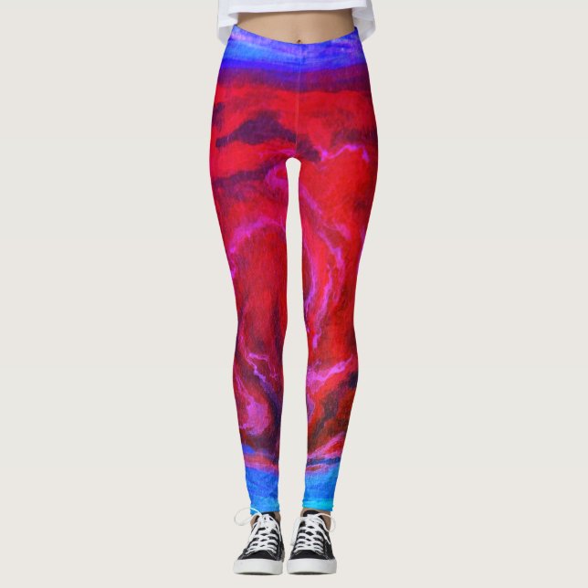 Great Red Spot of Jupiter Leggings (Front)