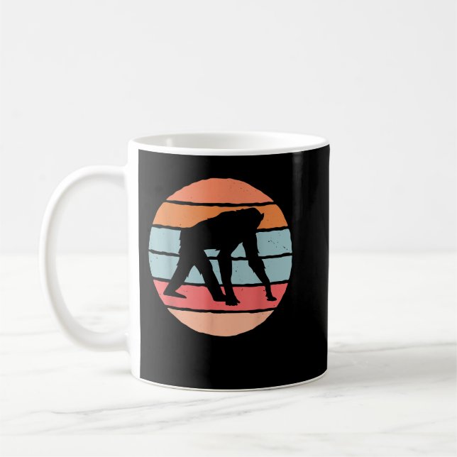 Great Retro Chimpanzee Design Monkey Costume Coffee Mug (Left)
