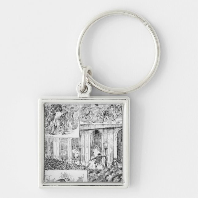 Great Riots in London Key Ring (Front)