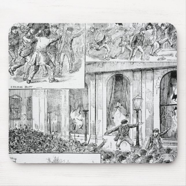 Great Riots in London Mouse Pad (Front)