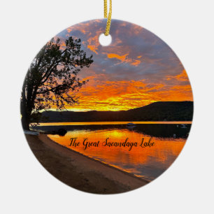 Great Sacandaga Lake Ceramic Ornament