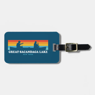 Great Sacandaga Lake New York Canoe Luggage Tag