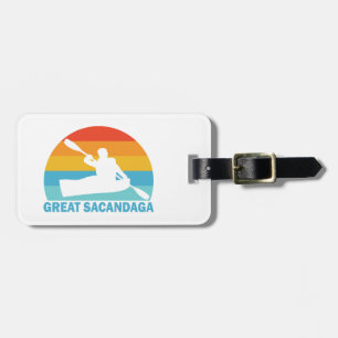 Great Sacandaga Lake New York Kayak Luggage Tag