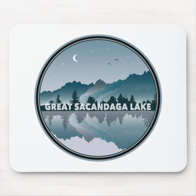 Great Sacandaga Lake New York Reflection Mouse Pad (Front)