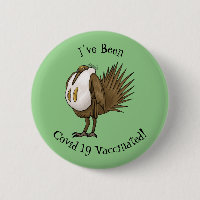 Great sage grouse bird cartoon illustration