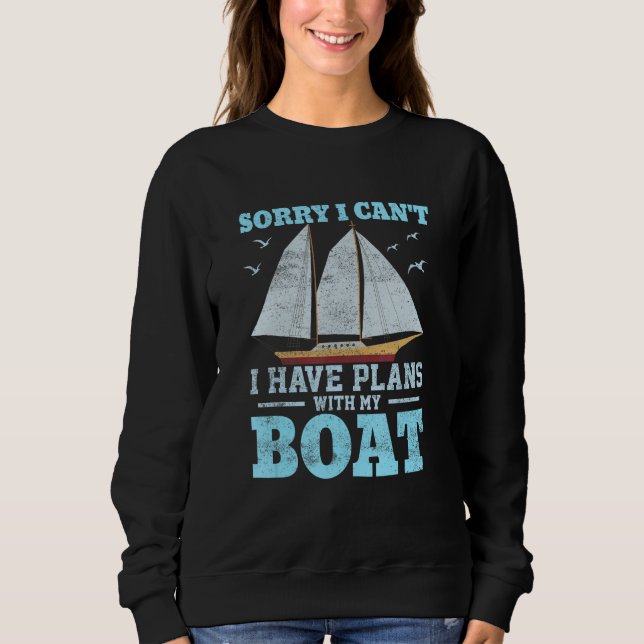 Great Sailing Sailing Boat Motif u2013 Sailing Shi Sweatshirt (Front)