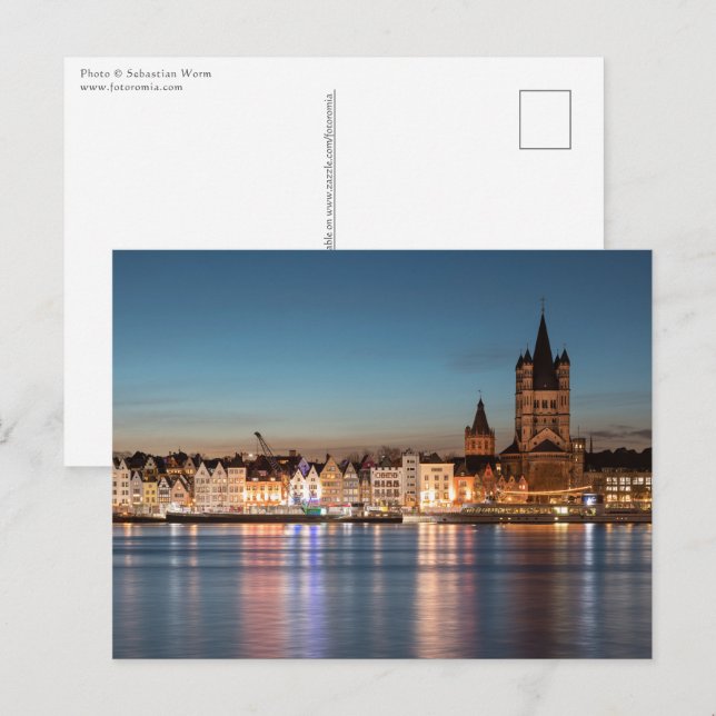 Great Saint Martin Church Cologne Postcard (Front/Back)