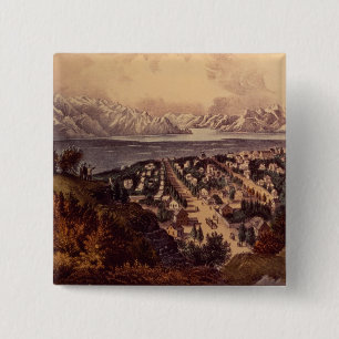 Great Salt Lake, Utah 15 Cm Square Badge