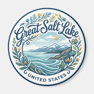Great Salt Lake Utah Magnet