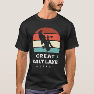Great Salt Lake Utah National Park Camping Retro T-Shirt