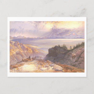 Great Salt Lake Vintage Prang Lithograph Postcard