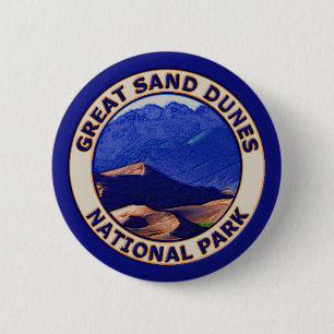 Great Sand Dunes National Park 6 Cm Round Badge