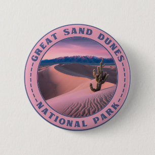 Great Sand Dunes National Park 6 Cm Round Badge