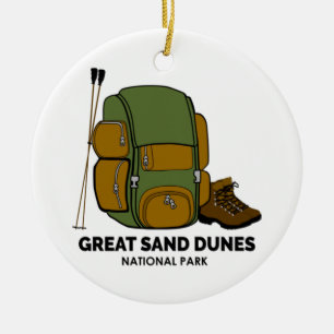 Great Sand Dunes National Park Backpack Ceramic Ornament