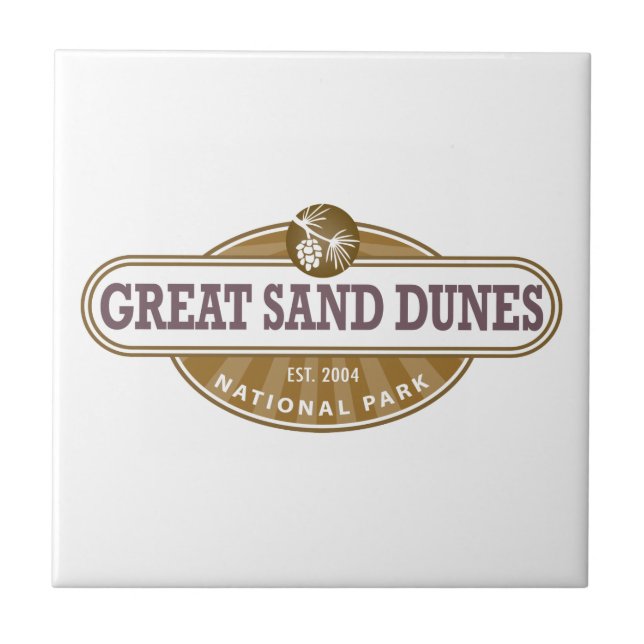 Great Sand Dunes National Park Ceramic Tile (Front)