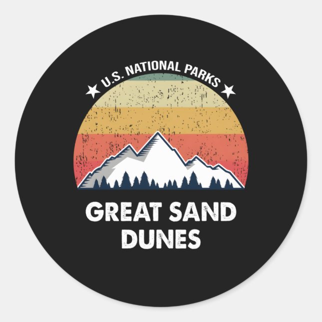 Great Sand Dunes National Park Classic Round Sticker (Front)