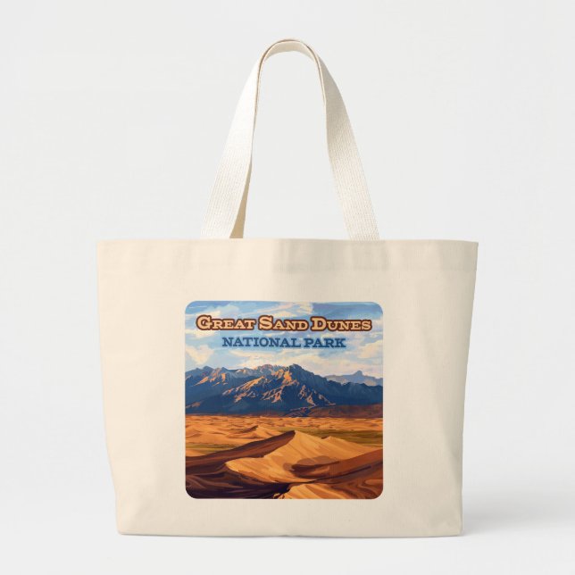 Great Sand Dunes National Park Colorado Large Tote Bag (Front)