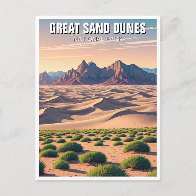 Great Sand Dunes National Park Colorado Postcard (Front)