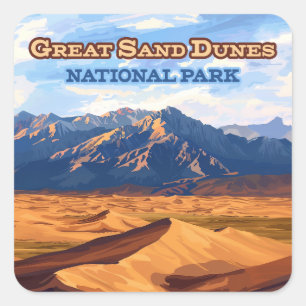 Great Sand Dunes National Park Colorado Square Sticker