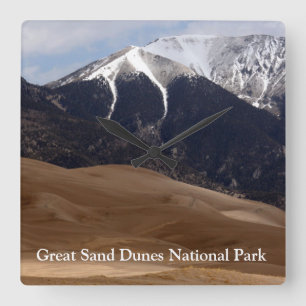 Great Sand Dunes National Park Colorado Square Wall Clock