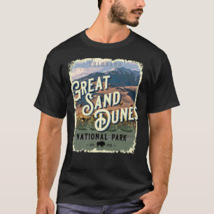Great Sand Dunes National Park Colorado USA Vintag T-Shirt