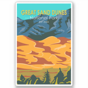 Great Sand Dunes National Park Colorado Vintage
