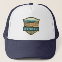 Great Sand Dunes National Park Illustration Retro