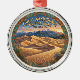 Great Sand Dunes National Park Mosca Colorado Metal Ornament
