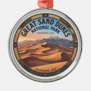 Great Sand Dunes National Park Mosca Colorado Metal Ornament
