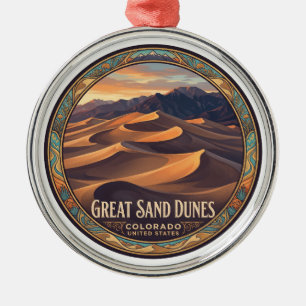 Great Sand Dunes National Park Mosca Colorado Metal Ornament