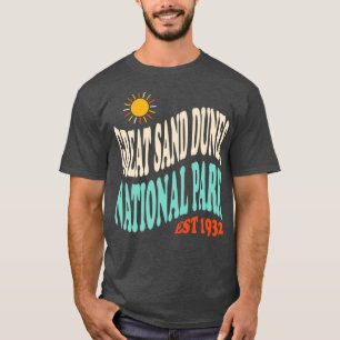 Great Sand Dunes National Park Retro Typography T-Shirt